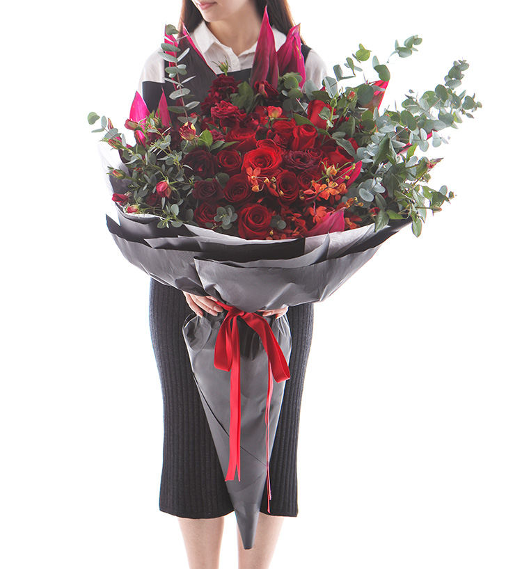 「熊抱花束」喜欢你 