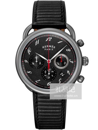 爱马仕Hermes Arceau_Chrono_Titane_barenia计时腕表