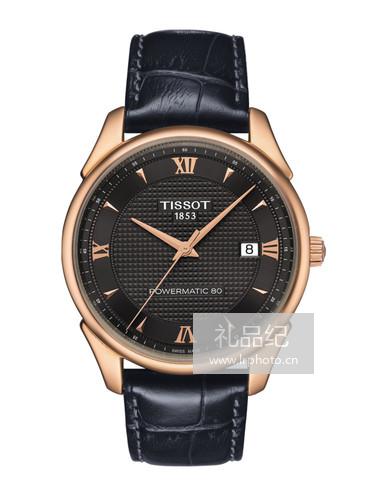 Tissot  天梭传奇系列皮带80机芯机械男表T9204077606800