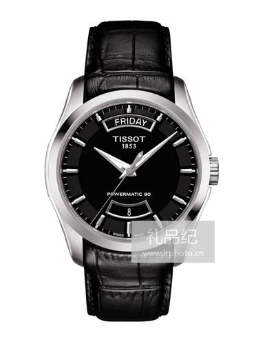 Tissot  天梭库图系列皮带80机芯机械男表T0354071605102
