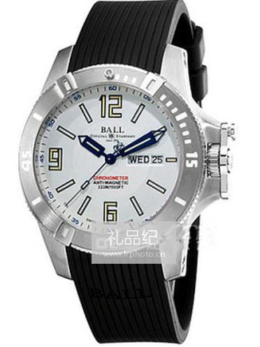 波尔工程师碳氢系列DM2036A-PCAJ-WH白盘橡胶表带