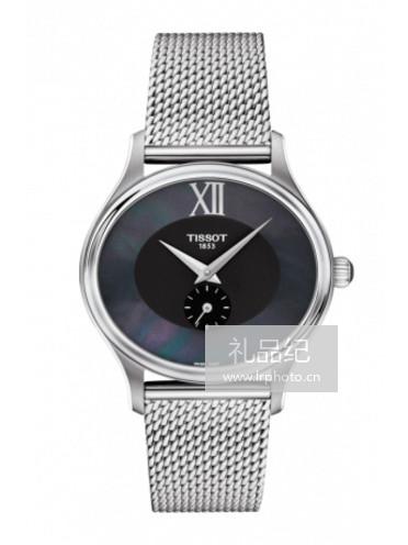 Tissot  天梭臻时系列钢带石英女表T1033101112300