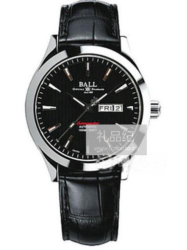 波尔工程师升级系列NM2028C-LCJ-BK黑盘真皮表链