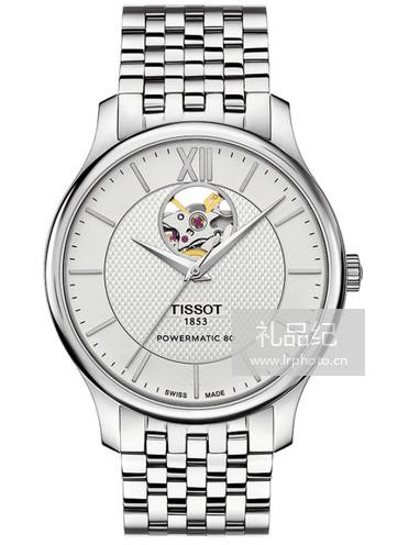 天梭T-Classic系列TRADITION AUTOMATIC OPEN HEART T063.907.11.038.00