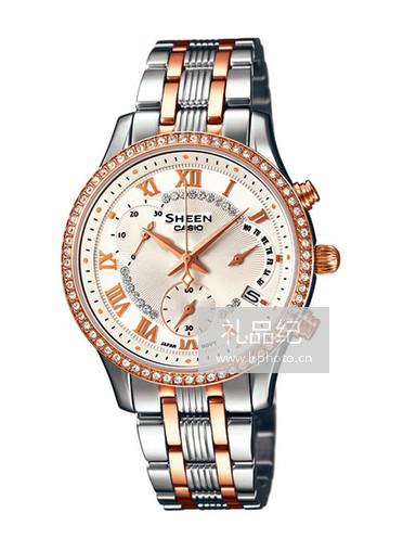 卡西欧SHEEN系列SHE-5519BSG-7A女表