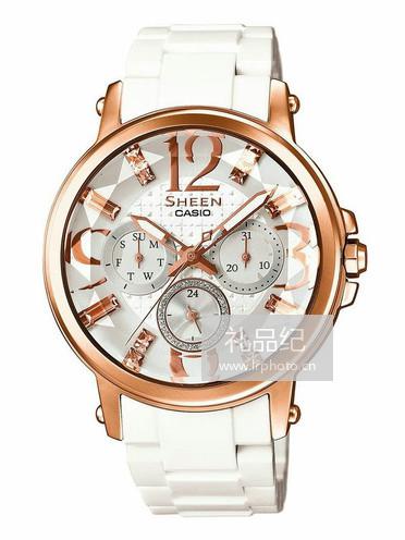 卡西欧SHEEN系列SHE-3035-7A女表