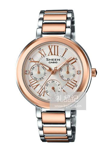 卡西欧SHEEN系列SHE-3034SPG-7AU女表