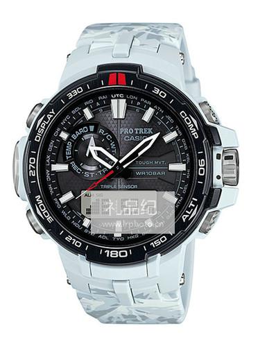 卡西欧PROTREK系列PRW-6000SC-7雪山迷彩太阳能电波表