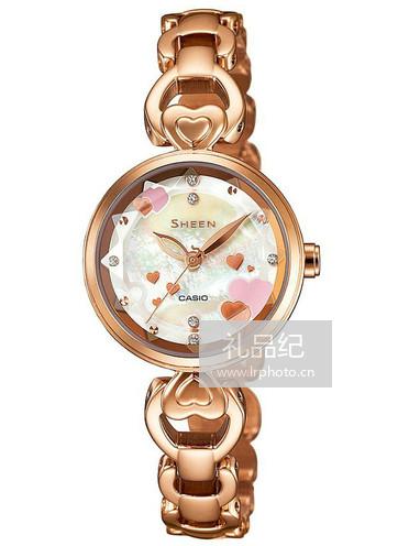 卡西欧SHEEN系列SHE-4039PG-7AU女表