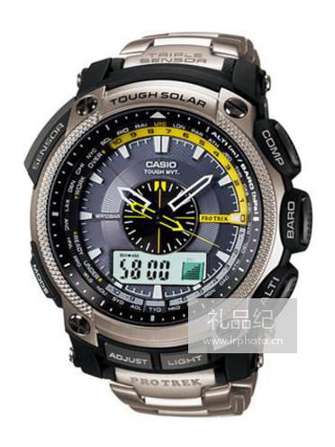 CASIO卡西欧PROTREK登山指针系列PRW-5000T-7D