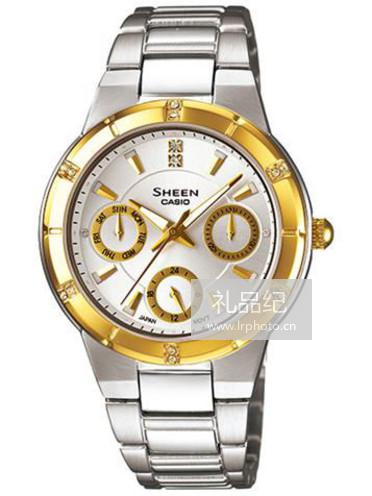 CASIO卡西欧SHEEN MULTI-HAND ANALOG系列SHE-3800SG-7A