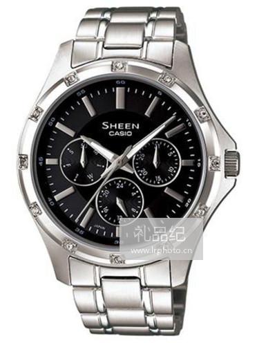 CASIO卡西欧SHEEN MULTI-HAND ANALOG系列SHE-3801D-1A