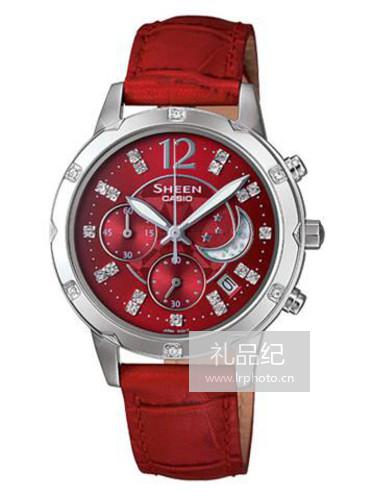 CASIO卡西欧SHEEN CHRONOGRAPH计时系列SHE-5017L-4A