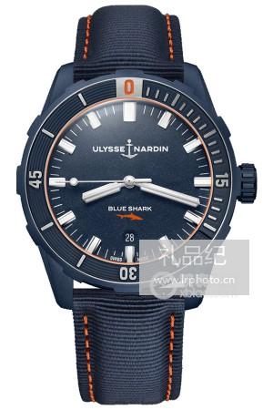 雅典表潜水系列8163-175LE/93-BLUESHARK腕表