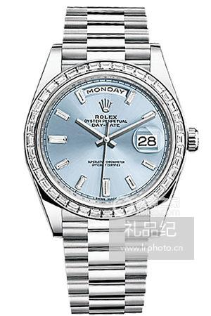 劳力士星期日历型系列228396TBR蓝盘腕表