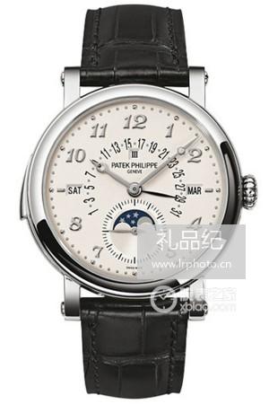 百达翡丽超级复杂功能时计系列5213G-001 白金腕表