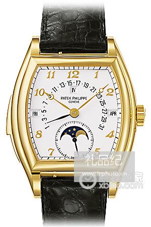 百达翡丽超级复杂功能时计系列5013J黄金 白盘腕表