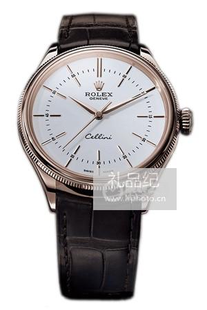 劳力士切利尼系列50509白盘腕表