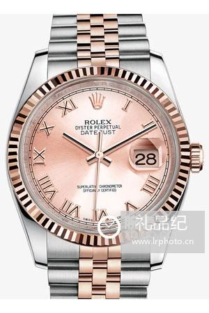 劳力士日志型系列116231 粉红色表盘腕表