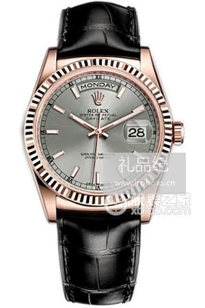 劳力士星期日历型系列118135-L(FC)铑白盘腕表