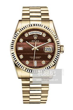 劳力士星期日历型系列118238牛眼石镶钻盘腕表