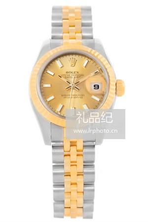 劳力士女装日志型系列179173-72133Gold腕表