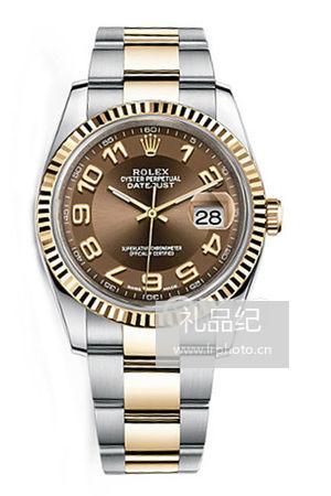 劳力士日志型系列116233棕盘腕表