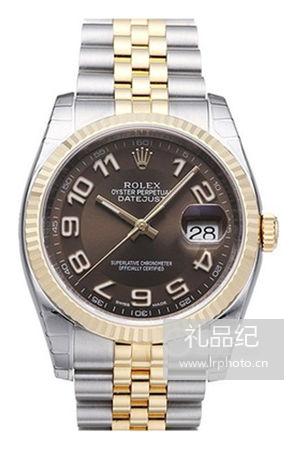 劳力士日志型系列116233棕盘纪念表带腕表