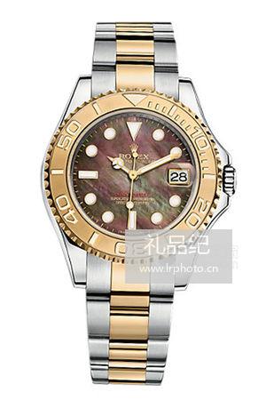 劳力士游艇名仕型系列168623黑贝母盘腕表