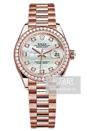 劳力士女装日志型系列m279135rbr-0010 珍珠母表盘腕表