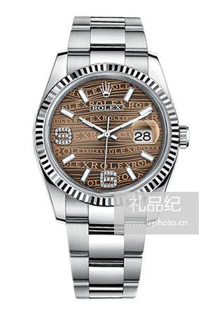 劳力士日志型系列116234古铜色LOGO盘腕表