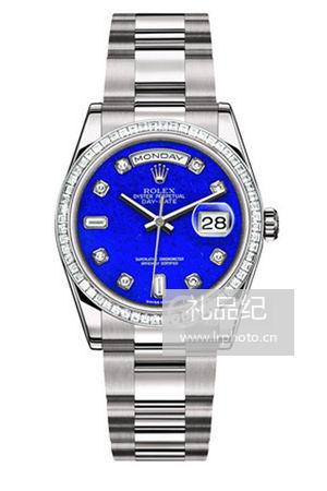劳力士星期日历型系列118346 蓝盘腕表