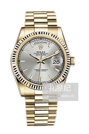 劳力士星期日历型系列118238银盘腕表