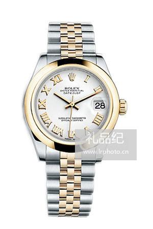 劳力士女装日志型系列178243灰罗马盘腕表