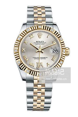 劳力士女装日志型系列178313银盘腕表