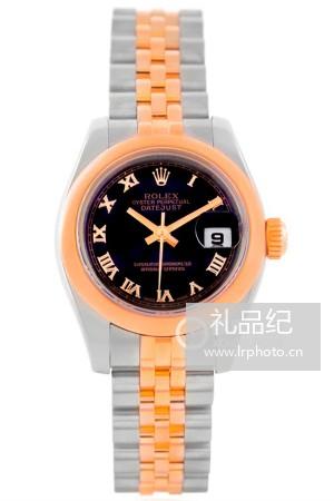 劳力士女装日志型系列179161 黑罗马盘腕表