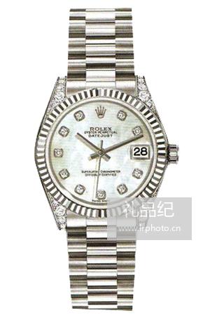 劳力士女装日志型系列178279银灰色表盘腕表