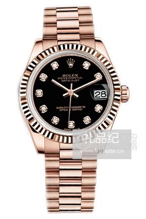 劳力士女装日志型系列178275-83165 G黑盘腕表