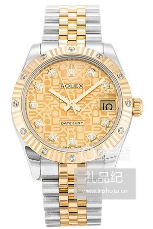 劳力士女装日志型系列178313香槟纪念盘腕表