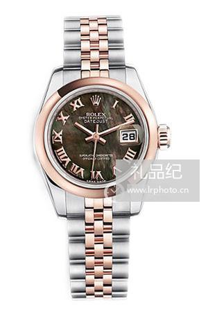 劳力士女装日志型系列179161黑贝母罗马盘腕表